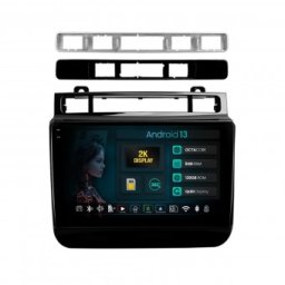 Navigatie 2K Volkswagen Touareg (2010-2018) 8GB RAM Android 13 Octacore Slot Sim 4G DSP GPS Wi-FI Carplay Android Auto USB Bluetooth Waze Touchscreen 9.5 Inch