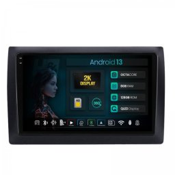 Navigatie 2K Fiat Stilo 2001-2010 8GB RAM Android 13 Octacore Slot Sim 4G DSP GPS Wi-FI Carplay Android Auto USB Bluetooth Waze Touchscreen 9.5 Inch
