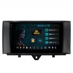 Navigatie 2K Smart Fortwo (2010-2015) 8GB RAM Android 13 Octacore Slot Sim 4G DSP GPS Wi-FI Carplay Android Auto USB Bluetooth Waze Touchscreen 9.5 Inch