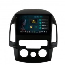 Navigatie 2K Hyundai I30 (2007-2012) Clima manuala 8GB RAM Android 13 Octacore Slot Sim 4G DSP GPS Wi-FI Carplay Android Auto USB Bluetooth Waze Touchscreen 9.5 Inch