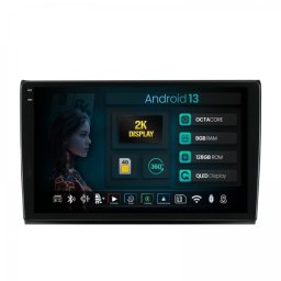 Navigatie 2K Fiat Bravo 2006-2016 8GB RAM Android 13 Octacore Slot Sim 4G DSP GPS Wi-FI Carplay Android Auto USB Bluetooth Waze Touchscreen 9.5 Inch