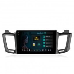 Navigatie 2K Toyota RAV4 (2013-2018) 8GB RAM Android 13 Octacore Slot Sim 4G DSP GPS Wi-FI Carplay Android Auto USB Bluetooth Waze Touchscreen 10.36 Inch