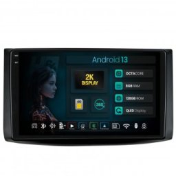 Navigatie 2K Chevrolet Aveo (2006-2012) 8GB RAM Android 13 Octacore Slot Sim 4G DSP GPS Wi-FI Carplay Android Auto USB Bluetooth Waze Touchscreen 9.5 Inch