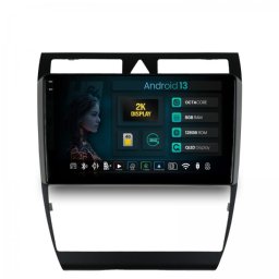 Navigatie 2K Audi A6 C5 (1999-2004) 8GB RAM Android 13 Octacore Slot Sim 4G DSP GPS Wi-FI Carplay Android Auto USB Bluetooth Waze Touchscreen 9.5 Inch