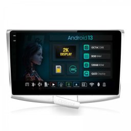 Navigatie 2K Volkswagen Passat B6 B7 CC 8GB RAM Android 13 Octacore Slot Sim 4G DSP GPS Wi-FI Carplay Android Auto USB Bluetooth Waze Touchscreen 10.36