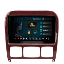 Navigatie 2K Mercedes Benz S-Class (1998-2005) 4GB RAM Android 13 Octacore Slot Sim 4G DSP GPS Wi-FI Carplay Android Auto USB Bluetooth Waze Touchscreen 9.5 Inch