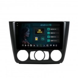 Navigatie 2K BMW Seria 1 E87 (2007-2011) Clima Manuala 4GB RAM Android 13 Octacore Slot Sim 4G DSP GPS Wi-FI Carplay Android Auto USB Bluetooth Waze Touchscreen 9.5 Inch