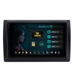 Navigatie 2K Fiat Stilo 4GB RAM Android 13 Octacore Slot Sim 4G DSP GPS Wi-FI Carplay Android Auto USB Bluetooth Waze Touchscreen 9.5 Inch