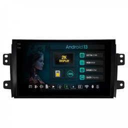 Navigatie 2K Suzuki SX4 (2006-2014) / Fiat Sedici (2005-2014)4GB RAM Android 13 Octacore Slot Sim 4G DSP GPS Wi-FI Carplay Android Auto USB Bluetooth Waze Touchscreen 9.5 Inch