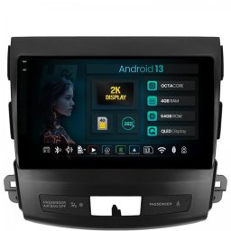 Navigatie 2K Mitstubishi Outlander (2005-2012) / Peugeot 4007 (2007-2012) / Citroen C-Crosser (2008-2012) 4GB RAM Android 13 Octacore Slot Sim 4G DSP GPS Wi-FI Carplay Android Auto USB Bluetooth Waze
