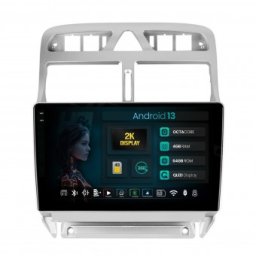 Navigatie 2K Peugeot 307 (2001-2008) 4GB RAM Android 13 Octacore Slot Sim 4G DSP GPS Wi-FI Carplay Android Auto USB Bluetooth Waze Touchscreen 9.5 Inch