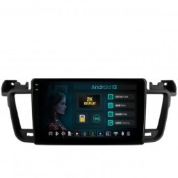 Navigatie 2K Peugeot 508 (2010-2018) 4GB RAM Android 13 Octacore Slot Sim 4G DSP GPS Wi-FI Carplay Android Auto USB Bluetooth Waze Touchscreen 9.5 Inch