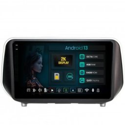 Navigatie 2K Hyundai Santa Fe (2018-2024) 4GB RAM Android 13 Octacore Slot Sim 4G DSP GPS Wi-FI Carplay Android Auto USB Bluetooth Waze Touchscreen 9.5 Inch