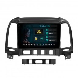 Navigatie 2K Hyundai Santa Fe (2006-2012) 4GB RAM Android 13 Octacore Slot Sim 4G DSP GPS Wi-FI Carplay Android Auto USB Bluetooth Waze Touchscreen 9.5 Inch