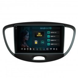 Navigatie 2K Hyundai I10 (2007-2013) 4GB RAM Android 13 Octacore Slot Sim 4G DSP GPS Wi-FI Carplay Android Auto USB Bluetooth Waze Touchscreen 9.5 Inch