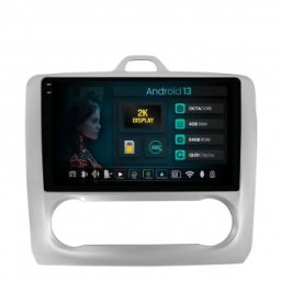 Navigatie 2K Ford Focus MK2 (2004-2011) Clima Automata 4GB RAM Android 13 Octacore Slot Sim 4G DSP GPS Wi-FI Carplay Android Auto USB Bluetooth Waze Touchscreen 9.5 Inch
