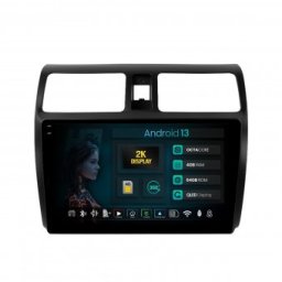 Navigatie 2K Suzuki Swift (2003-2010) 4GB RAM Android 13 Octacore Slot Sim 4G DSP GPS Wi-FI Carplay Android Auto USB Bluetooth Waze Touchscreen 9.5 Inch