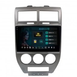Navigatie 2K Jeep Compass Patriot (2006-2010) 4GB RAM Android 13 Octacore Slot Sim 4G DSP GPS Wi-FI Carplay Android Auto USB Bluetooth Waze Touchscreen 9.5 Inch