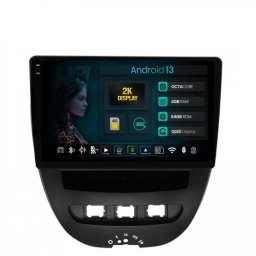 Navigatie 2K Toyota AYGO / Citroen C1 (2005-2014) 4GB RAM Android 13 Octacore Slot Sim 4G DSP GPS Wi-FI Carplay Android Auto USB Bluetooth Waze Touchscreen 10.36 Inch