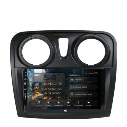 Navigatie Dacia Logan II / Sandero II (2012-2020) 4GB RAM Android 13 Quadcore DSP GPS Wi-FI Carplay Android Auto USB Bluetooth Waze Touchscreen 9 inch