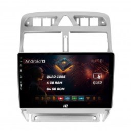 Navigatie Peugeot 307 (2001-2008) 4GB RAM Android 13 Quadcore DSP GPS Wi-FI Carplay Android Auto USB Bluetooth Waze Touchscreen 9 inch