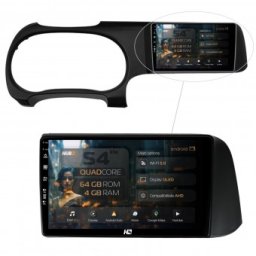 Navigatie Hyundai I10 (2020+) 4GB RAM Android 13 Quadcore DSP GPS Wi-FI Carplay Android Auto USB Bluetooth Waze Touchscreen 9 inch