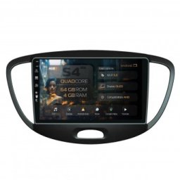 Navigatie Hyundai I10 (2007-2013) 4GB RAM Android 13 Quadcore DSP GPS Wi-FI Carplay Android Auto USB Bluetooth Waze Touchscreen 9 inch