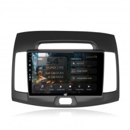 Navigatie Hyundai Elantra (2006-2011) 4GB RAM Android 13 Quadcore DSP GPS Wi-FI Carplay Android Auto USB Bluetooth Waze Touchscreen 9 inch