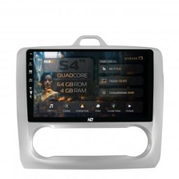 Navigatie Ford Focus MK2 (2004-2011) Clima Automata 4GB RAM Android 13 Quadcore DSP GPS Wi-FI Carplay Android Auto USB Bluetooth Waze Touchscreen 9 inch