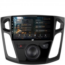 Navigatie Ford Focus 3 (2011-2019) 4GB RAM Android 13 Quadcore DSP GPS Wi-FI Carplay Android Auto USB Bluetooth Waze Touchscreen 9 inch