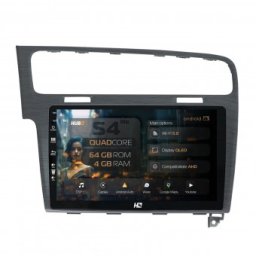 Navigatie Volkswagen Golf 7 4GB RAM Android 13 Quadcore DSP GPS Wi-FI Carplay Android Auto USB Bluetooth Waze Touchscreen 10.1 Inch