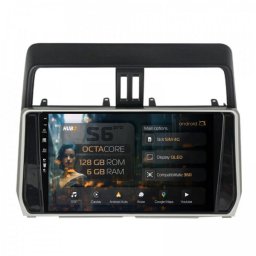 Navigatie Toyota Land Cruiser Prado J150 (2018-2023) 6GB RAM Android 13 Octacore Slot Sim 4G DSP GPS Wi-FI Carplay Android Auto USB Bluetooth Waze Touchscreen 10.1 Inch