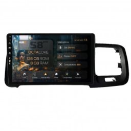 Navigatie Volvo S60 (2010-2015) 8GB RAM Android 13 Octacore Slot Sim 4G DSP GPS Wi-FI Carplay Android Auto USB Bluetooth Waze Touchscreen 9 Inch