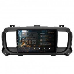 Navigatie Toyota Proace (2016+) 8GB RAM Android 13 Octacore Slot Sim 4G DSP GPS Wi-FI Carplay Android Auto USB Bluetooth Waze Touchscreen 9 Inch