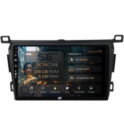 Navigatie Toyota RAV4 (2013-2018) 6GB RAM Android 13 Octacore Slot Sim 4G DSP GPS Wi-FI Carplay Android Auto USB Bluetooth Waze Touchscreen 9 Inch