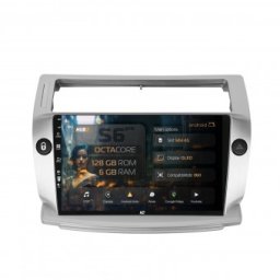 Navigatie Citroen C4 (2004-2014) 6GB RAM Android 13 Octacore Slot Sim 4G DSP GPS Wi-FI Carplay Android Auto USB Bluetooth Waze Touchscreen 9 Inch