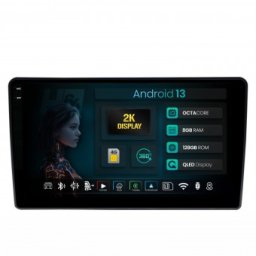 Navigatie 2K Hyundai H1 (2010-2014) 8GB RAM Android 13 Octacore Slot Sim 4G DSP GPS Wi-FI Carplay Android Auto USB Bluetooth Waze Touchscreen 9.5 Inch