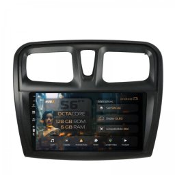Navigatie Dacia Logan II / Sandero II (2012-2020) 6GB RAM Android 13 Octacore Slot Sim 4G DSP GPS Wi-FI Carplay Android Auto USB Bluetooth Waze Touchscreen 9 Inch