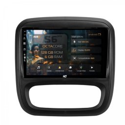 Navigatie Opel Vivaro / Renault Trafic / Fiat Talento 2014-2018 6GB RAM Android 13 Octacore Slot Sim 4G DSP GPS Wi-FI Carplay Android Auto USB Bluetooth Waze Touchscreen 9 inch