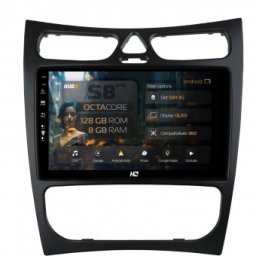 Navigatie Mercedes Benz C-Class CLK W209 (2000-2005) 8GB RAM Android 13 Octacore Slot Sim 4G DSP GPS Wi-FI Carplay Android Auto USB Bluetooth Waze Touchscreen 9 Inch