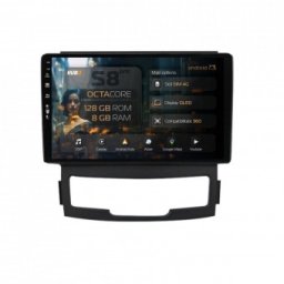 Navigatie Ssang Yong Korando (2010-2013) 8GB RAM Android 13 Octacore Slot Sim 4G DSP GPS Wi-FI Carplay Android Auto USB Bluetooth Waze Touchscreen 9 Inch
