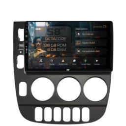 Navigatie Mercedes Benz ML W163 (1998-2005) 8GB RAM Android 13 Octacore Slot Sim 4G DSP GPS Wi-FI Carplay Android Auto USB Bluetooth Waze Touchscreen 9 Inch