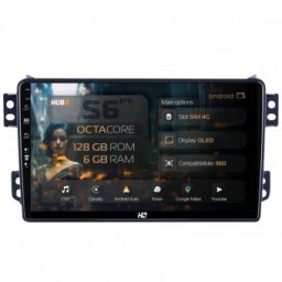 Navigatie Opel Agila (2007-2014) 6GB RAM Android 13 Octacore Slot Sim 4G DSP GPS Wi-FI Carplay Android Auto USB Bluetooth Waze Touchscreen 9 Inch