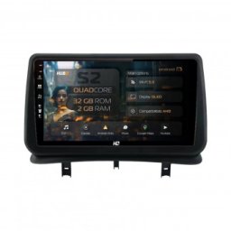 Navigatie Renault Clio 3 (2005-2013) 2GB RAM Android 13 GPS Wi-FI Carplay Android Auto USB Bluetooth Radio Waze Touchscreen 9 inch