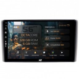 Navigatie Iveco Daily (2006-2014) 6GB RAM Android 13 Octacore Slot Sim 4G DSP GPS Wi-FI Carplay Android Auto USB Bluetooth Waze Touchscreen 9 Inch