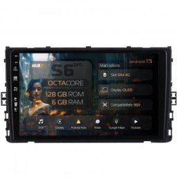 Navigatie Volkswagen T-Roc (2017+) 6GB RAM Android 13 Octacore Slot Sim 4G DSP GPS Wi-FI Carplay Android Auto USB Bluetooth Waze Touchscreen 9 Inch
