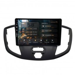 Navigatie Ford Transit (2014-2020) 8GB RAM Android 13 Octacore Slot Sim 4G DSP GPS Wi-FI Carplay Android Auto USB Bluetooth Waze Touchscreen 9 Inch