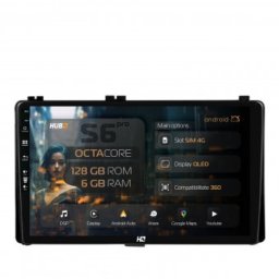 Navigatie Toyota Auris Corolla (2016+) 6GB RAM Android 13 Octacore Slot Sim 4G DSP GPS Wi-FI Carplay Android Auto USB Bluetooth Waze Touchscreen 9 Inch