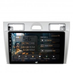 Navigatie Ford Fiesta (2002-2008) 6GB RAM Android 13 Octacore Slot Sim 4G DSP GPS Wi-FI Carplay Android Auto USB Bluetooth Waze Touchscreen 9 Inch