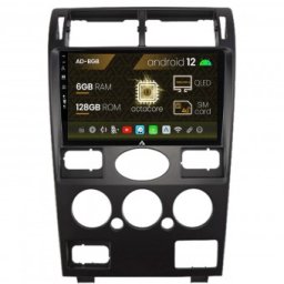 Navigatie Ford Mondeo (2001-2007) Clima Manuala 6GB RAM Android 13 Octacore Slot Sim 4G DSP GPS Wi-FI Carplay Android Auto USB Bluetooth Waze Touchscreen 9 Inch